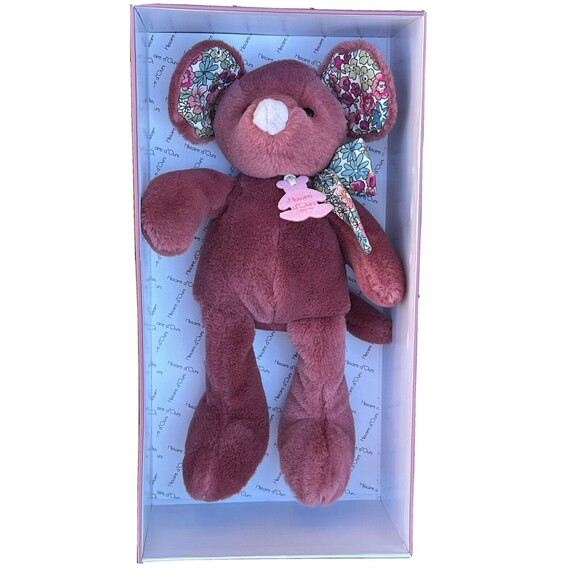 Histoire d'Ours Paris Terracotta Mouse with pattern 9 in Plush Doll New - Picture 1 of 5